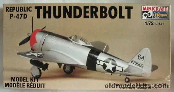 Hasegawa 1/72 Republic P-47D Thunderbolt - 'My Baby' USAAF Pacific Theater, 1162 plastic model kit
